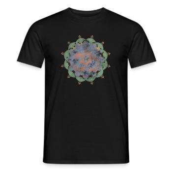 yoga - T-shirt homme - noir - Devant - AI Model Male 178 light (178cm)