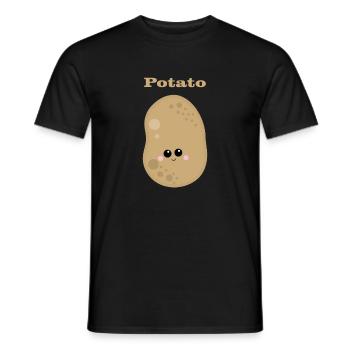 Potato - Männer T-Shirt - Schwarz - Vorne - AI Model Male 178 light (178cm)
