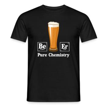 Pure Chemistry - Men's T-Shirt - black - Front - AI Model Male 178 light (178cm)