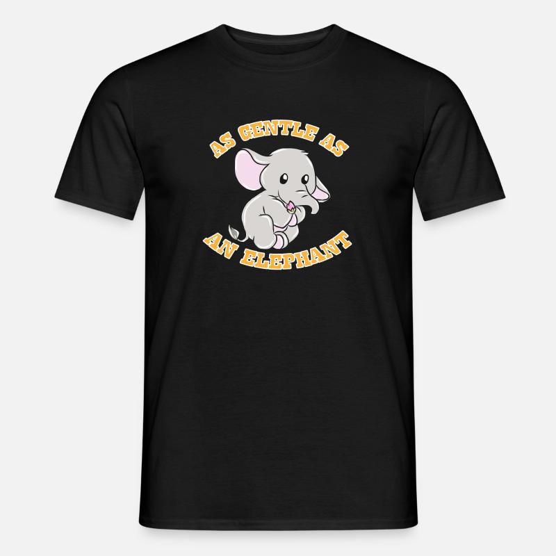 Elefant Geschenkidee - Männer T-Shirt - Schwarz