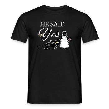 Junggeselle Junggesellin Hochzeitsfeier Party - Männer T-Shirt - Schwarz - Vorne - AI Model Male 178 light (178cm)