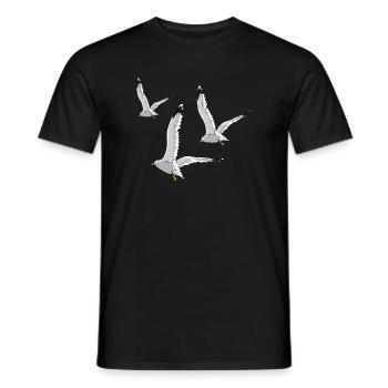 moewe vogel strand urlaub - Männer T-Shirt - Schwarz - Vorne - AI Model Male 178 light (178cm)