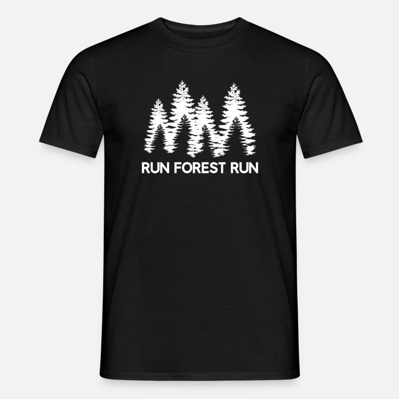 Run Forest Run - Männer T-Shirt - Schwarz