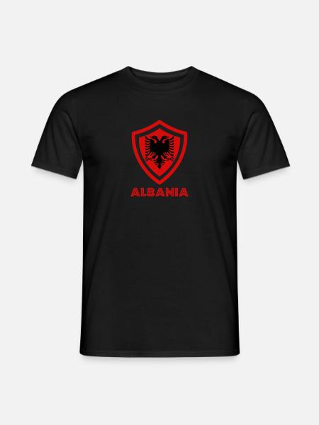 Albanian Flag "Albania Jersey" - Men's T-Shirt - black