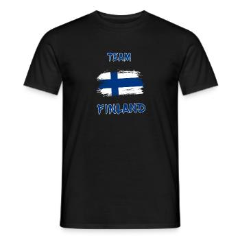 Team Finnland / Geschenk Helsinki Turku Suomi - Männer T-Shirt - Schwarz - Vorne - AI Model Male 178 light (178cm)