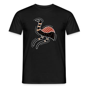 emu - Men's T-Shirt - black - Front - AI Model Male 178 light (178cm)
