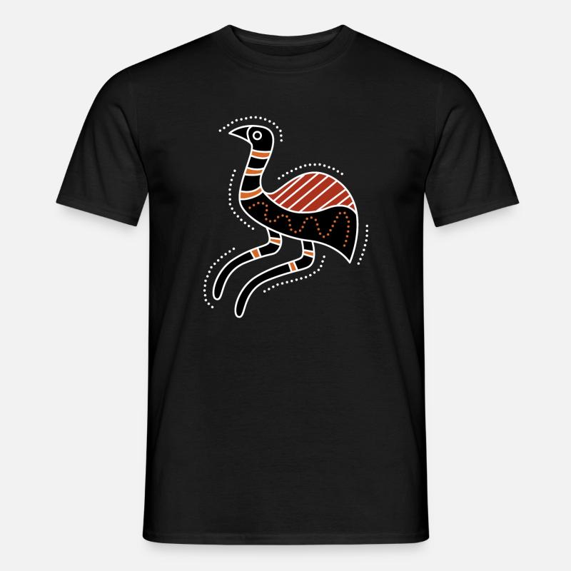 emu - Männer T-Shirt - Schwarz