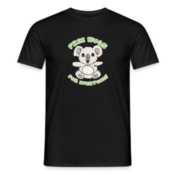 Koala Umarmung - Männer T-Shirt - Schwarz - Vorne - AI Model Male 178 light (178cm)