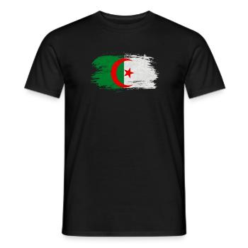 Algerien Vintage Flagge / Geschenk Algier - Männer T-Shirt - Schwarz - Vorne - AI Model Male 178 light (178cm)