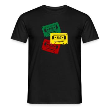 Cassette Colors Trio - T-shirt homme - noir - Devant - AI Model Male 178 light (178cm)