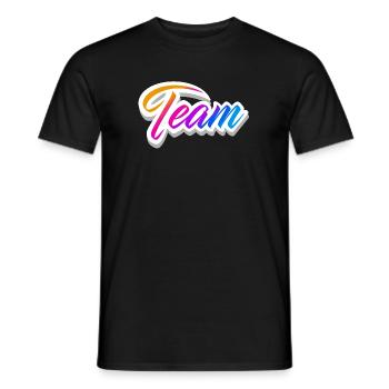 Team - Männer T-Shirt - Schwarz - Vorne - AI Model Male 178 light (178cm)