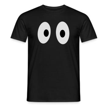 Lustige Augen - Männer T-Shirt - Schwarz - Vorne - AI Model Male 178 light (178cm)