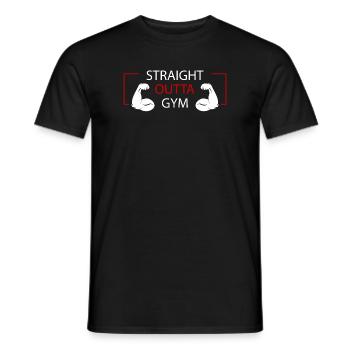 Entraînement Fitness Muscles Gym Haltères HIIT Sport Pu - T-shirt homme - noir - Devant - AI Model Male 178 light (178cm)