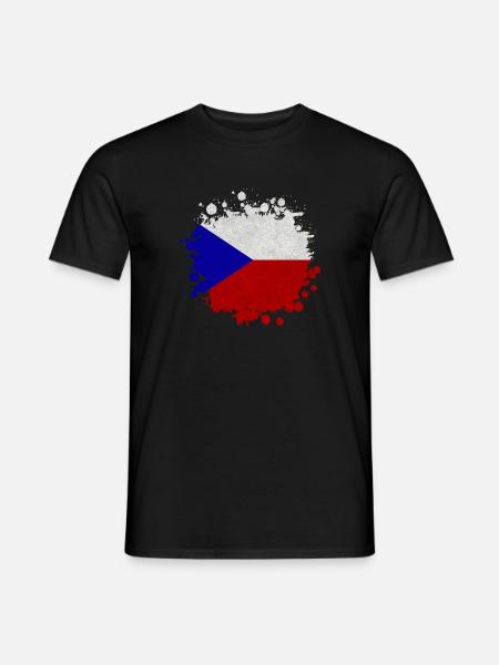Tchéquie / Cadeau de Prague drapeau - T-shirt homme - noir