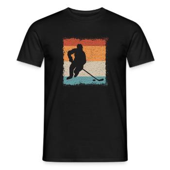 Hockey sur glace Hockey sur glace - T-shirt homme - noir - Devant - AI Model Male 178 light (178cm)