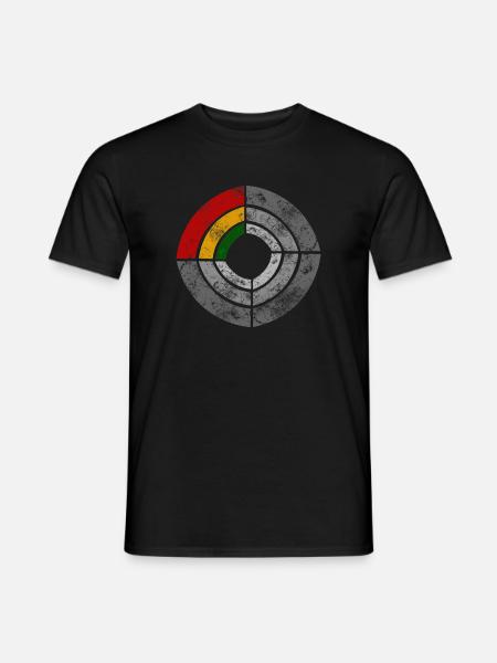 Graphic Power Radar Reggae Illustration - Men's T-Shirt - black
