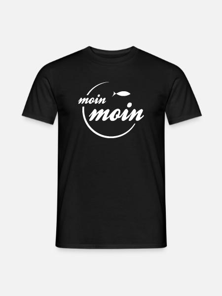 moin moin hamburgkysten østersjøen mojn rostock - Mænd T-shirt - sort