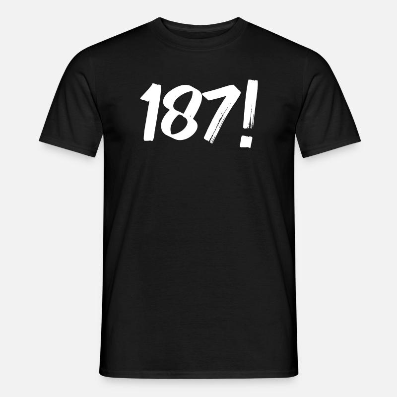 Numbers One Eight Seven - Men's T-Shirt - black