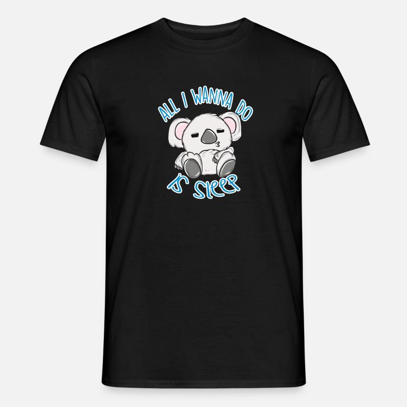 Koala - Männer T-Shirt - Schwarz