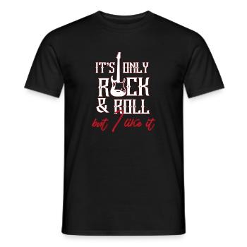 Rock and roll - T-shirt homme - noir - Devant - AI Model Male 178 light (178cm)