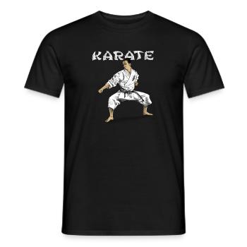 karate - T-shirt homme - noir - Devant - AI Model Male 178 light (178cm)