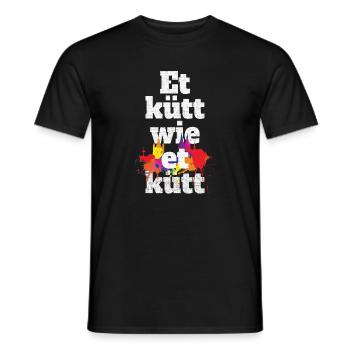 Köln Et Kütt Wie Et Kütt Kölner Grundgesetz Kölsch - T-shirt homme - noir - Devant - AI Model Male 178 light (178cm)