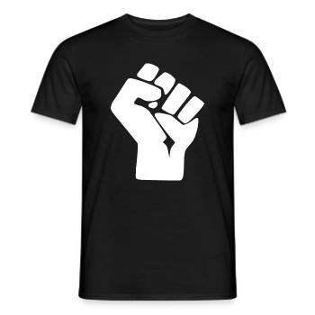 poing - T-shirt homme - noir - Devant - AI Model Male 178 light (178cm)