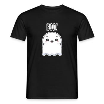 Halloween Ghost - Men's T-Shirt - black - Front - AI Model Male 178 light (178cm)