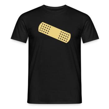 Band-aid - Men's T-Shirt - black - Front - AI Model Male 178 light (178cm)