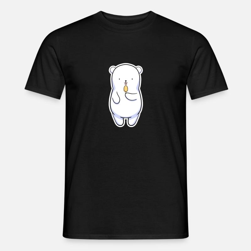 Eisbär - Männer T-Shirt - Schwarz