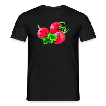 radis - T-shirt homme - noir - Devant - AI Model Male 178 light (178cm)