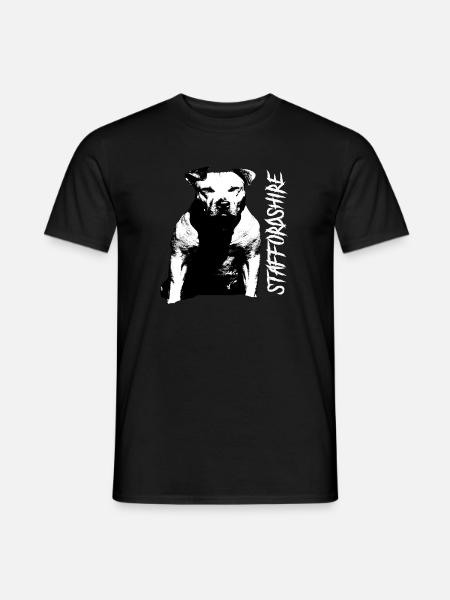 Staffordshire Stafford Bull Terrier Bulldog - Men's T-Shirt - black