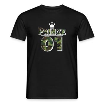 Prince - Männer T-Shirt - Schwarz - Vorne - AI Model Male 178 light (178cm)