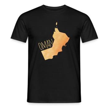 Oman - Männer T-Shirt - Schwarz - Vorne - AI Model Male 178 light (178cm)