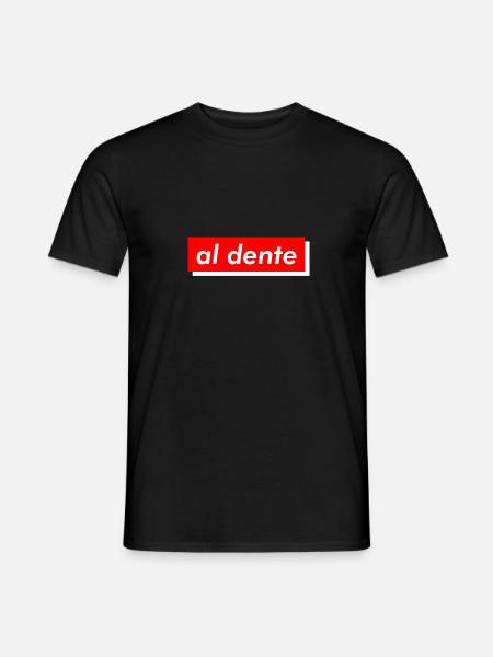 al dente - Männer T-Shirt - Schwarz
