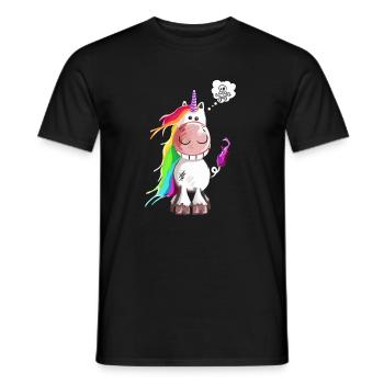 Licorne de crâne - Licornes - Bande dessinée - T-shirt homme - noir - Devant - AI Model Male 178 light (178cm)