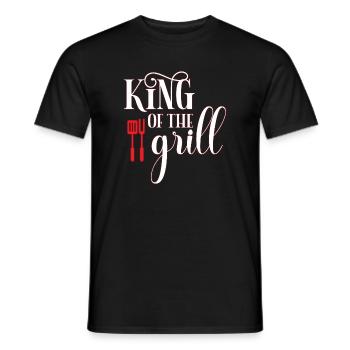 Grillkönig - Männer T-Shirt - Schwarz - Vorne - AI Model Male 178 light (178cm)