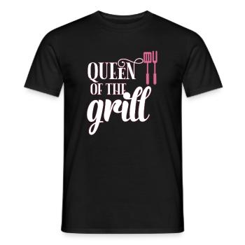 Grilling queen - Men's T-Shirt - black - Front - AI Model Male 178 light (178cm)