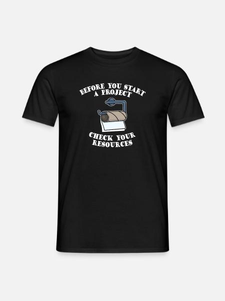 Project Project Manager Funny Sayings Humorous - T-shirt homme - noir