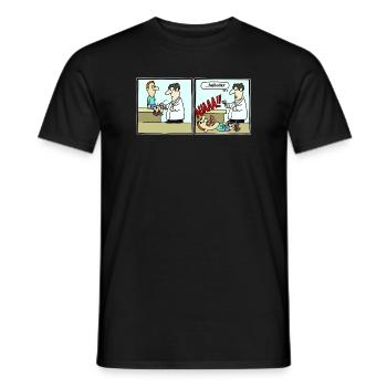 Fussballer Comic Cartoon Fussball Lustig Witzig - Männer T-Shirt - Schwarz - Vorne - AI Model Male 178 light (178cm)