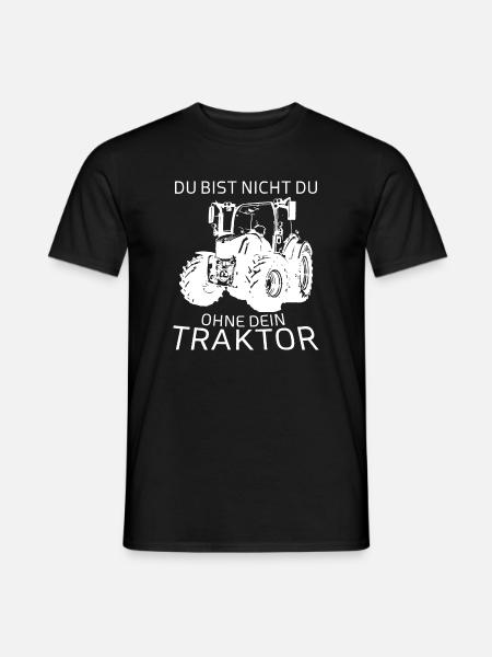 Du bist nicht du Ohne Dein Traktor - Männer T-Shirt - Schwarz
