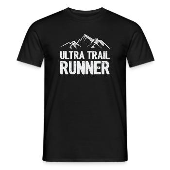 Ultra Trail Runner - Men's T-Shirt - black - Front - AI Model Male 178 light (178cm)