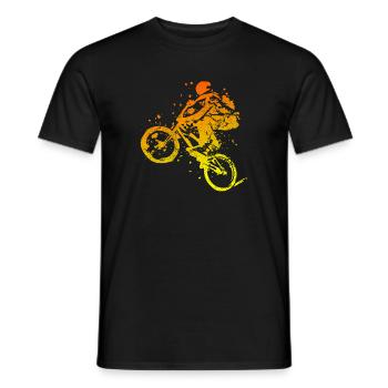 NOUVEAU | Vélo de vélo BMX Vélo de vêtement BMX - T-shirt homme - noir - Devant - AI Model Male 178 light (178cm)