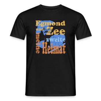 Egmond aan Zee - Männer T-Shirt - Schwarz - Vorne - AI Model Male 178 light (178cm)