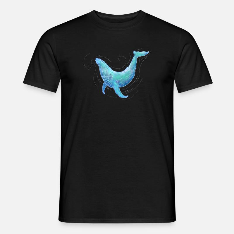Humpback Whale - Männer T-Shirt - Schwarz