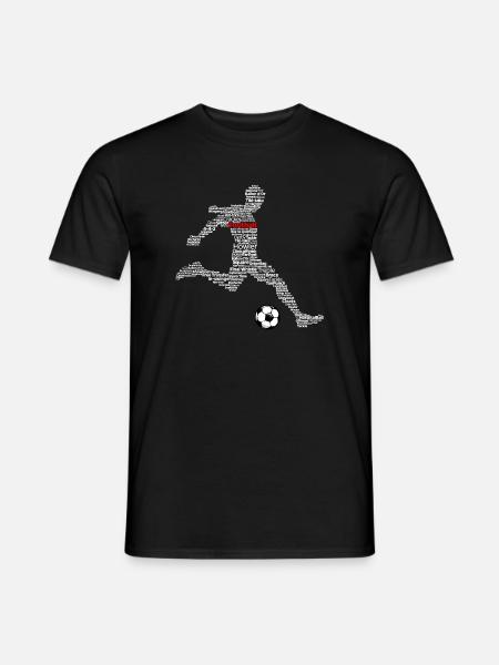 Football Footballer Football player Football match - Men's T-Shirt - black