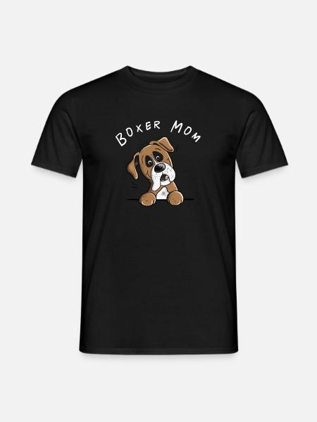 Boxer allemand maman chiens cadeau pour maman - T-shirt homme - noir