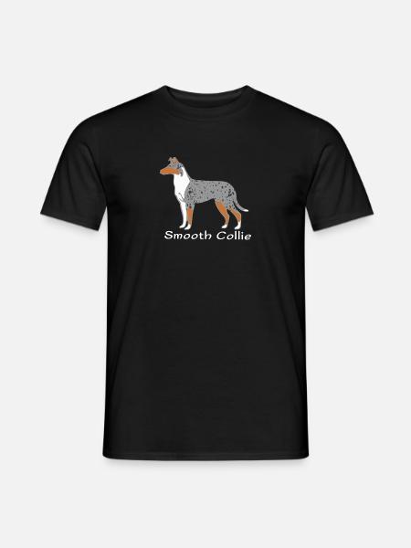 Smooth Collie blue-merle - Men's T-Shirt - black
