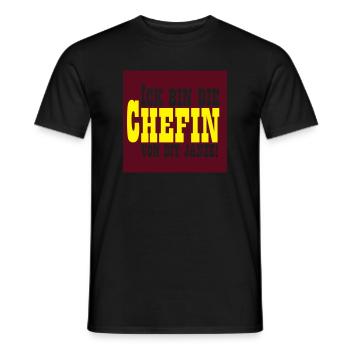Ich bin die Chefin von Dir Janzel - Männer T-Shirt - Schwarz - Vorne - AI Model Male 178 light (178cm)