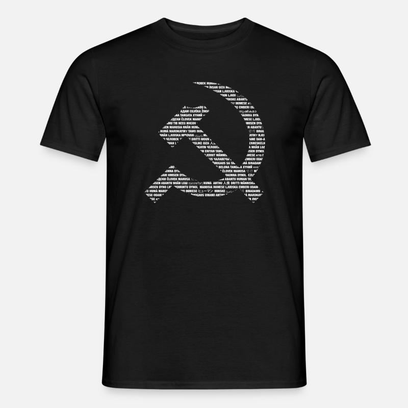 Human Sickle and hammers - Men's T-shirt - black